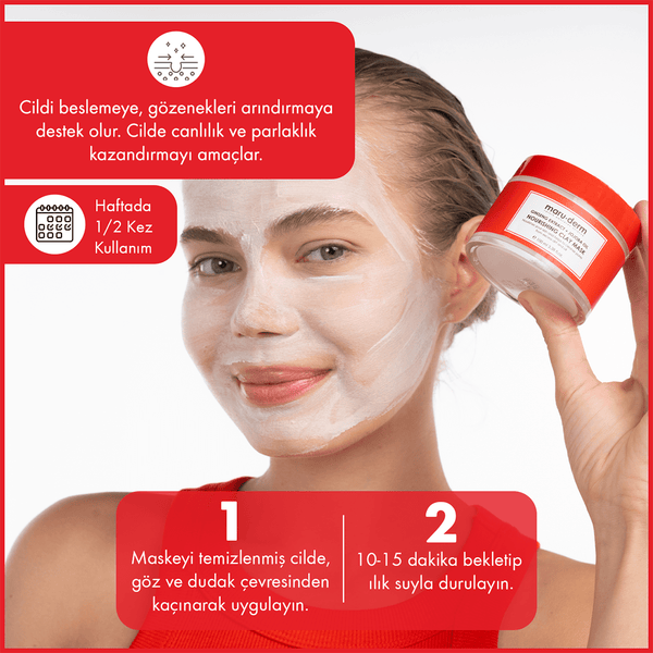 MaruDerm Kil Maskesi | Ginseng Özü + Jojoba Yağı Besleyici Kil Maskesi 100 ML | Tüm Cilt Tipleri | Vegan