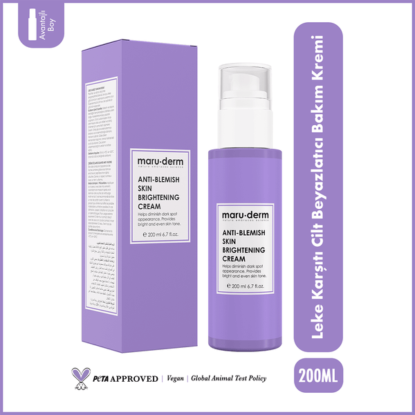 Maruderm Leke Karşıtı Cilt Beyazlatıcı Bakım Kremi 200 ML