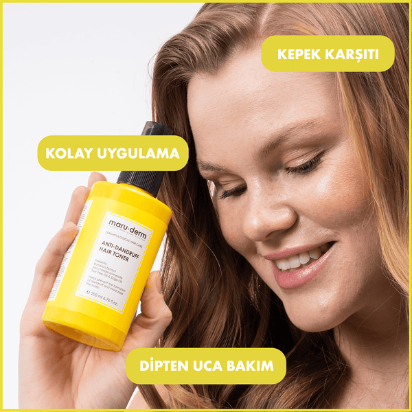MaruDerm Saç Tonik | Kepeğe Karşı Etkili Saç Toniği 200 ML | Normal/Yağlı Saçlar | Vegan
