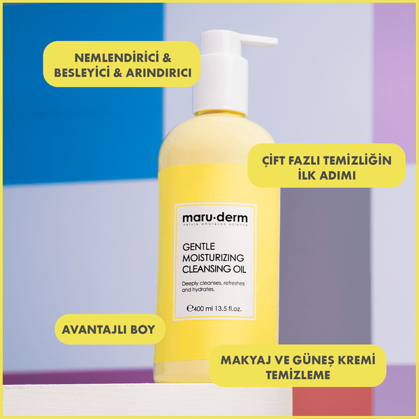 Maruderm Yağ Bazlı Temizleyici 400 ML - Yüz ve Vücut İçin Temizleme Yağı