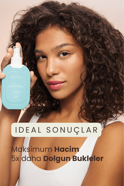 Matsu Anında Doğal Dalgalar ve Hacim Sağlayan Volumizing Deniz Tuzu Hacim Spreyi 200 ml