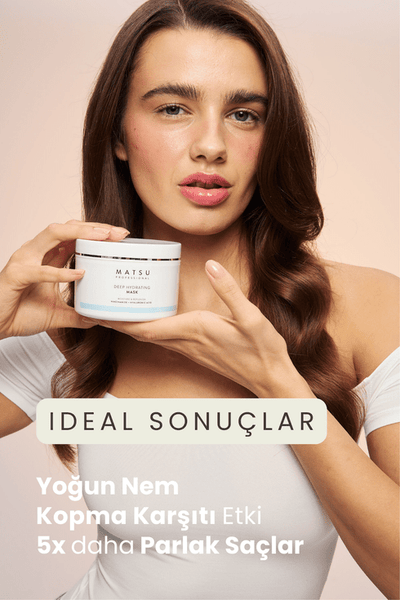 Matsu Kuru Saçlar için Yoğun Nemlendirici ve Kopma Karşıtı Deep Hydrating Saç Bakım Maskesi 350 ml