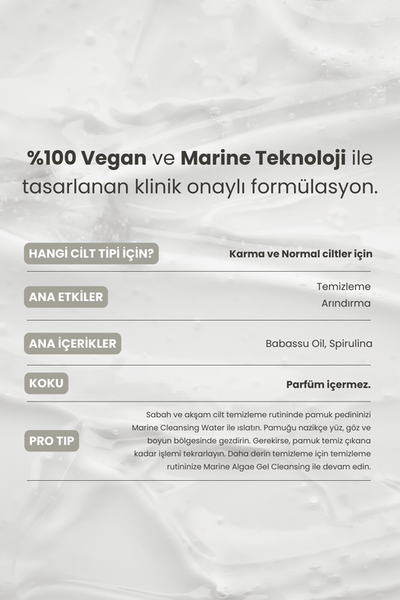 Matsu Marine Algae Arındırıcı Micellar Yüz Temizleme Suyu 250 ml