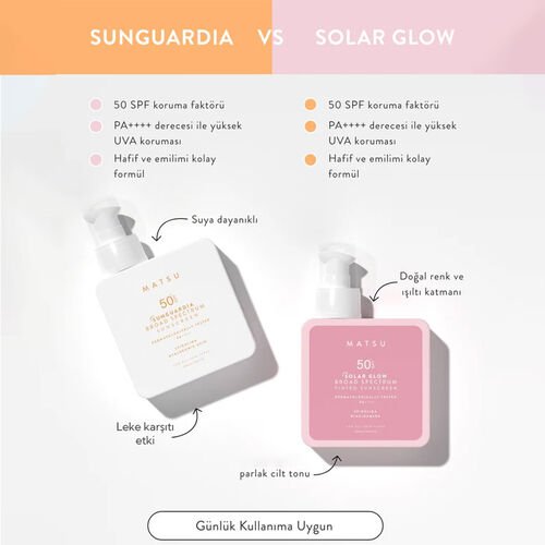 Matsu Solar Glow Ton Eşitleyici SPF50+ Renkli Güneş Kremi 100 ml