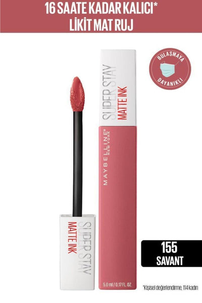 Maybelline New York Super Stay Matte Ink Likit Mat Ruj - 155 Savant