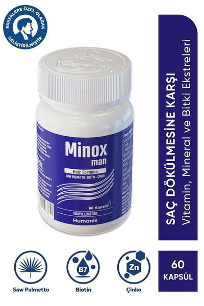 Minox Man Hair Formula 60 Kapsül