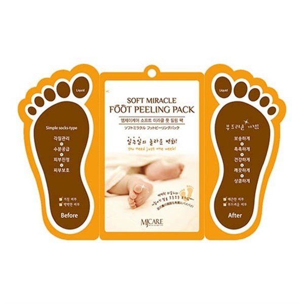 MJCARE Miracle Foot Peeling Pack - Mjcare Çorap Tipi Ayak Peeling Maskesi | Flavus