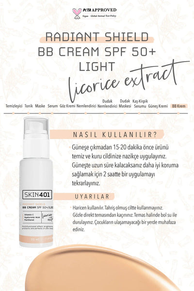 Multi-Fonksiyonel Aydınlatıcı BB Krem SPF 50+ / Açık Cilt Tonu 50ml (Light Tone)