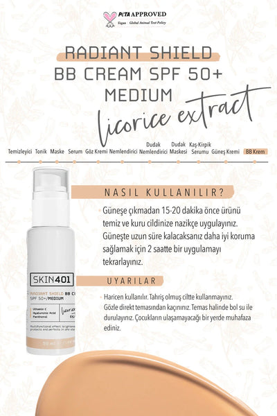 Multi-Fonksiyonel Aydınlatıcı BB Krem SPF 50+ / Orta Cilt Tonu 50ml (Medium Tone)