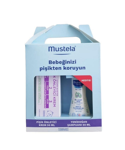 Mustela Vitamin Barrier Pişik Kremi 50ml Yenidoğan Şampuan Hediye 50ml