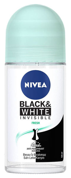 Nivea Black & White Invisible Fresh Kadın Roll On Deodorant 50 Ml