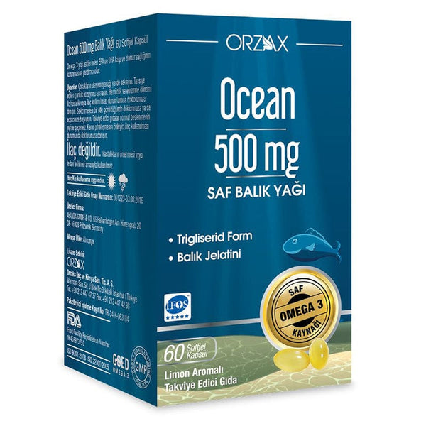 Ocean Balık Yağı 500Mg 60 Kapsül