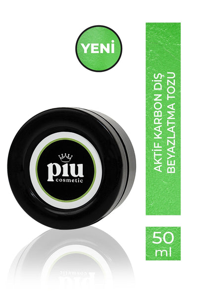 Piu Cosmetic Aktif Karbon Diş Temizleme Tozu 50 gr SKT İndirimi