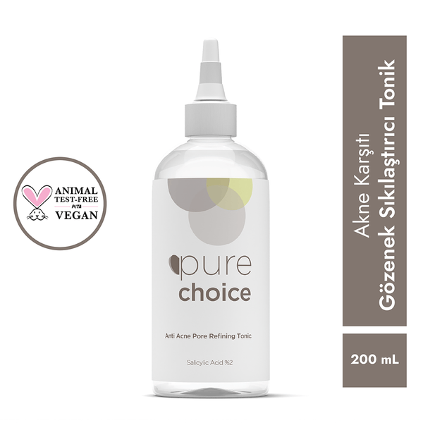 Pure Choice Akne Karşıtı Gözenek Sıkılaştırıcı Tonik 200 ML 
(Salicylic Acid %2)