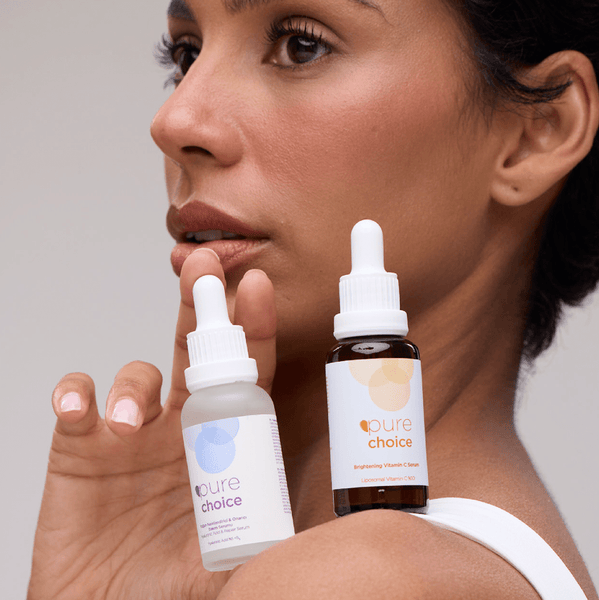Pure Choice Cilt Aydınlatıcı, Nemlendirici ve Onarıcı Serum Seti (C Vitamini Serum + HA Serum 2'li Set)