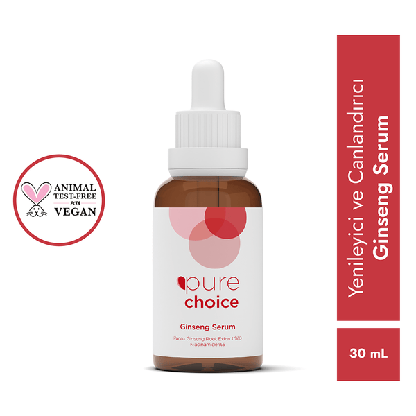 Pure Choice Ginseng Serum 30 Ml Panax Ginseng Root Extract %10 + Niacinamide %5
