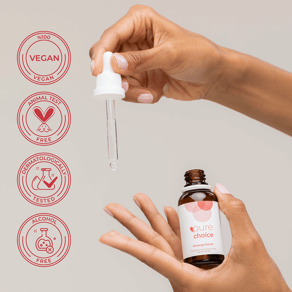 Pure Choice Ginseng Serum 30 Ml Panax Ginseng Root Extract %10 + Niacinamide %5