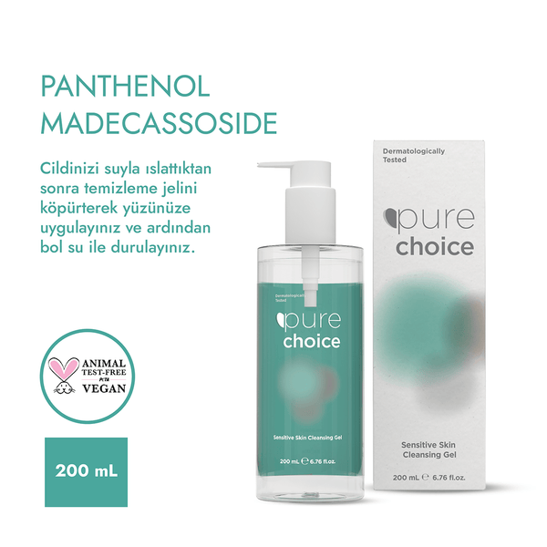 Pure Choice Hassas Ciltler Için Yüz Temizleme Jeli 200 ml