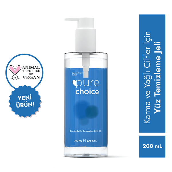 Pure Choice Karma ve Yağlı Ciltler için Temizleme jeli 200 ml