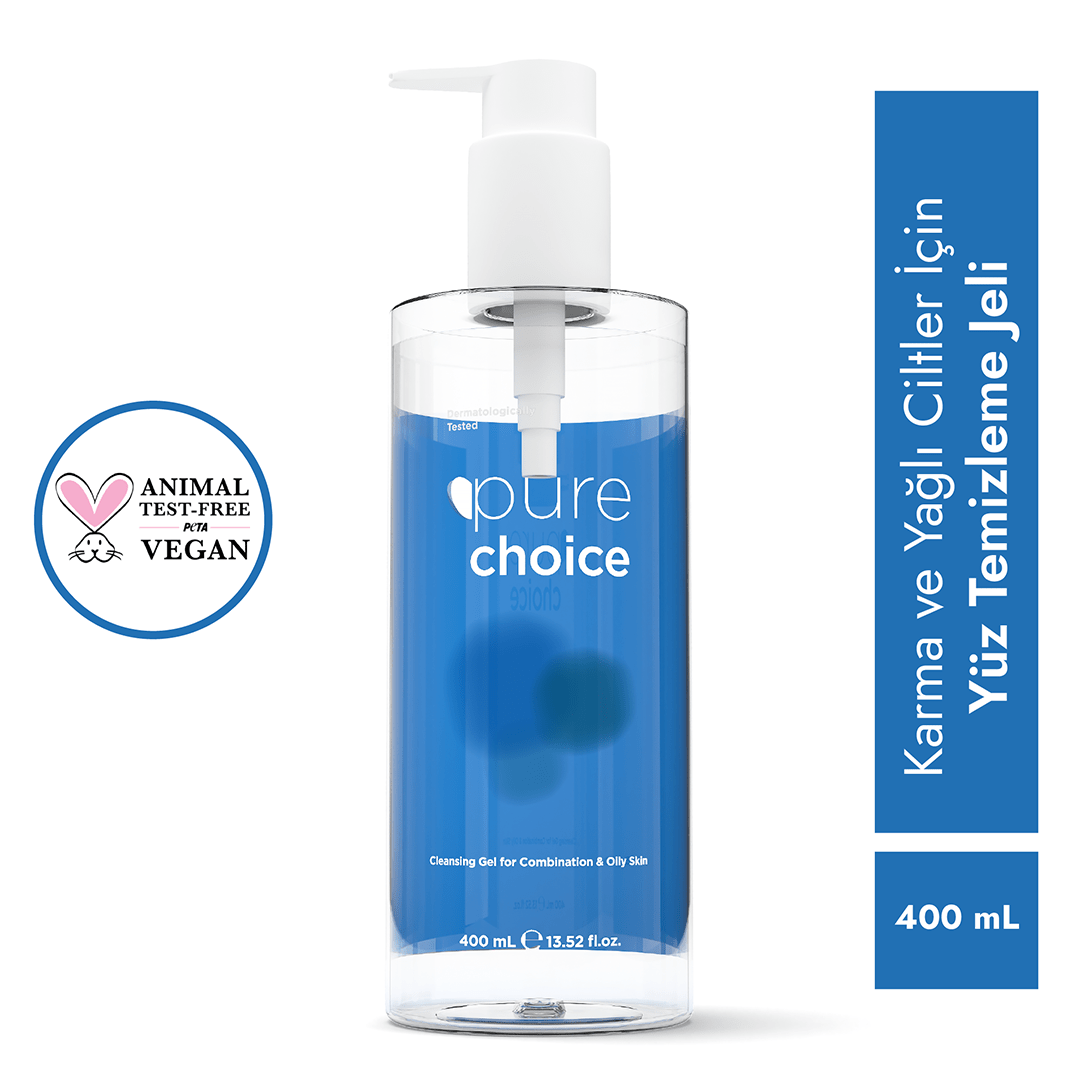PURE CHOICE Karma ve Yağlı Ciltler için Yüz Temizleme Jeli | Flavus