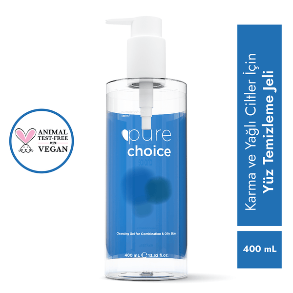 Pure Choice Karma ve Yağlı Ciltler için Yüz Temizleme Jeli 400 ml