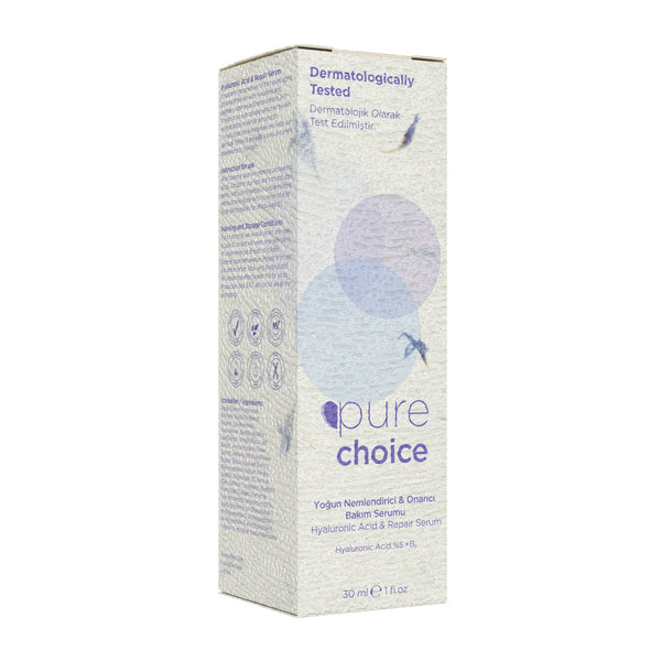 Pure Choice Yoğun Nemlendirici&Onarıcı Bakım Serumu 30 ML 
(Hyaluronik Asit%5 + Panthenol Vitamin B5 %5)