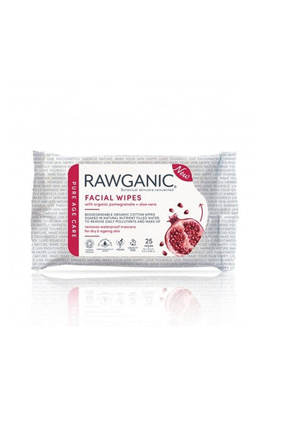 Rawganic Organic Makyaj Temizleme Mendili 25'li - Nar Özlü