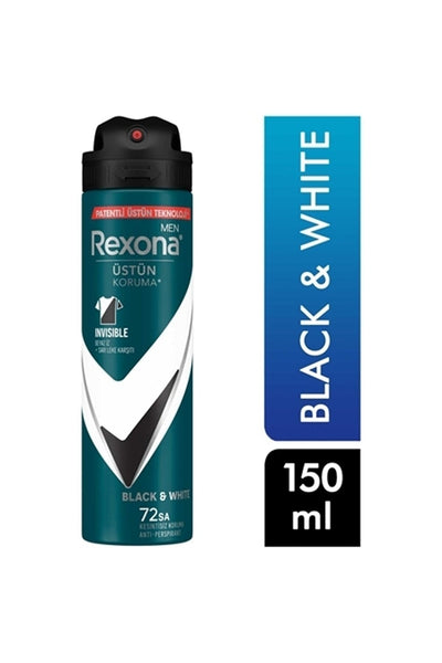 Rexona Deodorant 150 Ml Erkek Invisible Black White