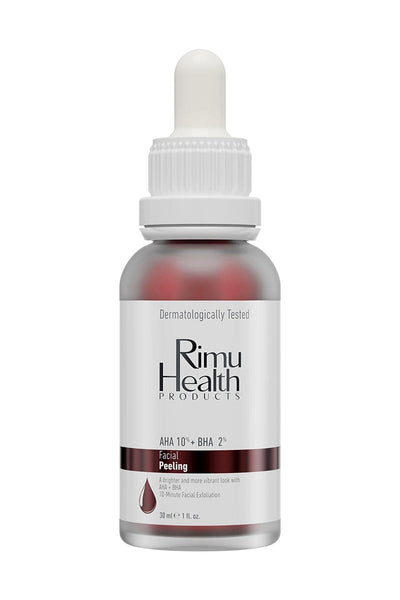 Rimu Health Products Canlandırıcı ve Cilt Tonu Eşitleyici Yüz Peeling Serum 30 ml (Aha 10% + Bha 2%) SKT İndirimi
