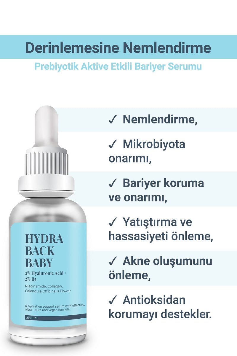 Hydraback She Vec - Hydra Back Baby - 2% Hyaluronic Acid + 5% B5 (30 Ml) – Flavus