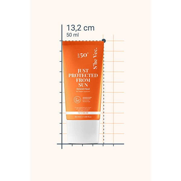 She Vec Just Protected From Sun Aydınlatıcı ve Leke Karşıtı Güneş Koruyucu Krem SPF50 50 ml