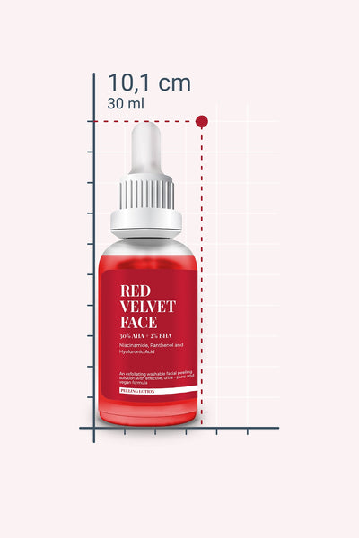 She Vec - Red Velvet Face - 30% Aha + 2% Bha Yüz Peeling (30 Ml) | Flavus