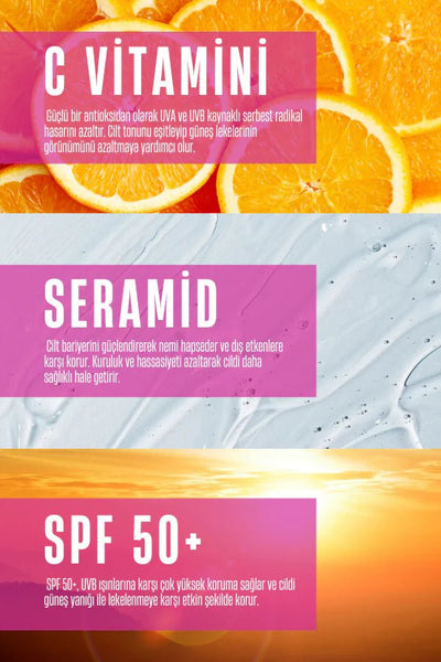 Short Story Time To Shine Dear! | Işıltı Veren Güneş Serumu 30Ml | Spf50+, C Vitamini, Seramid Içeren Multi Formül