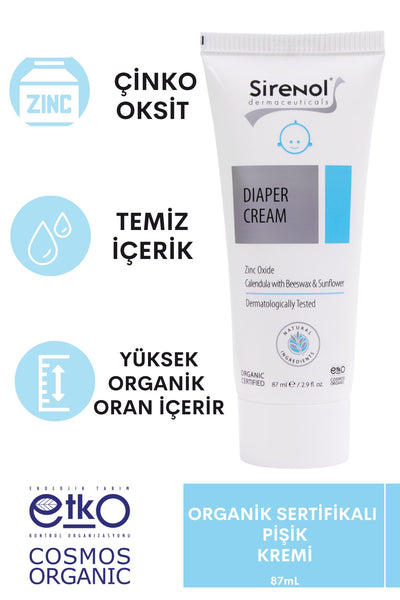Sirenol Organik Pişik Kremi (Diaper Cream) 87 ml