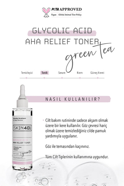 Skin401 %5 Glycolic Acid AHA Relief Toner 200 ml
