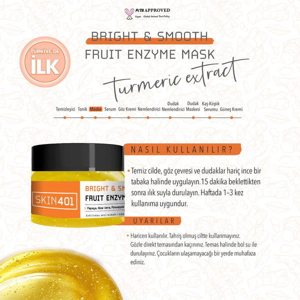 Skin401 Bright & Smooth Fruit Enzyme Mask 100ml