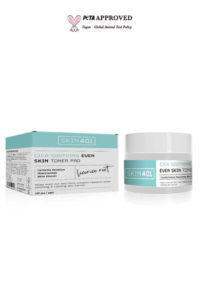 Skin401 Cica Yatıştırıcı Aydınlatıcı Tonik Pad 100 Adet