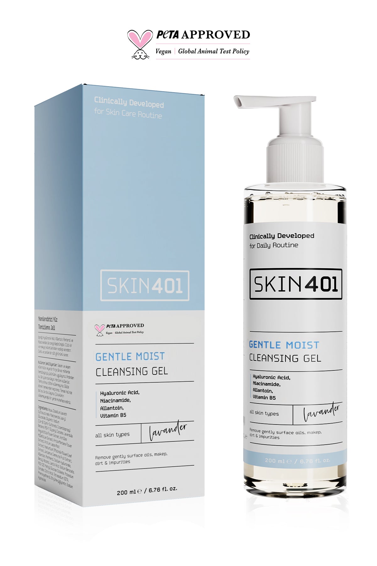SKIN401 Skin401 Gentle Moist Cleansing Gel 200 ml | Flavus