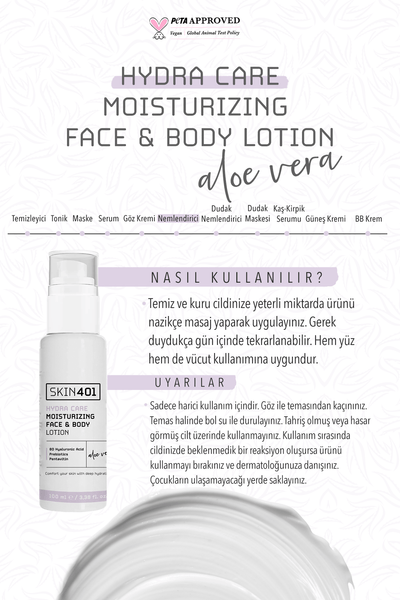 Skin401 Hydra Care Moisturizing Face & Body Lotion 100ml