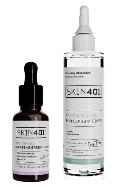 Skin401 Leke Oluşumunu Önlemeye Yardımcı Bakım Rutini (Karma ve Yagli Cilt Tipleri)