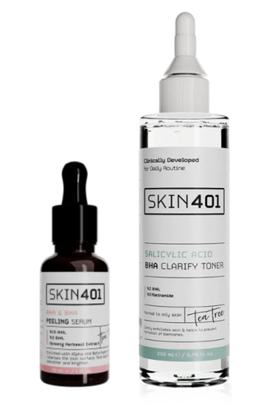 Skin401 Leke Önlemeye Yardımcı Bakım Rutini (Karma ve Yağlı Cilt Tipleri)