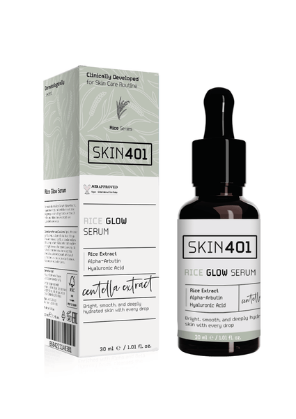 Skin401 Pirinç Özlü Aydınlatıcı ve Parlaklık Etkili Serum 30ml