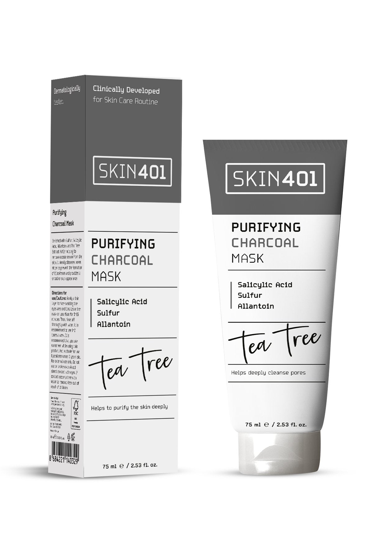 SKIN401 Skin401 Purifying Salicylic Charchoal Mask 75ml