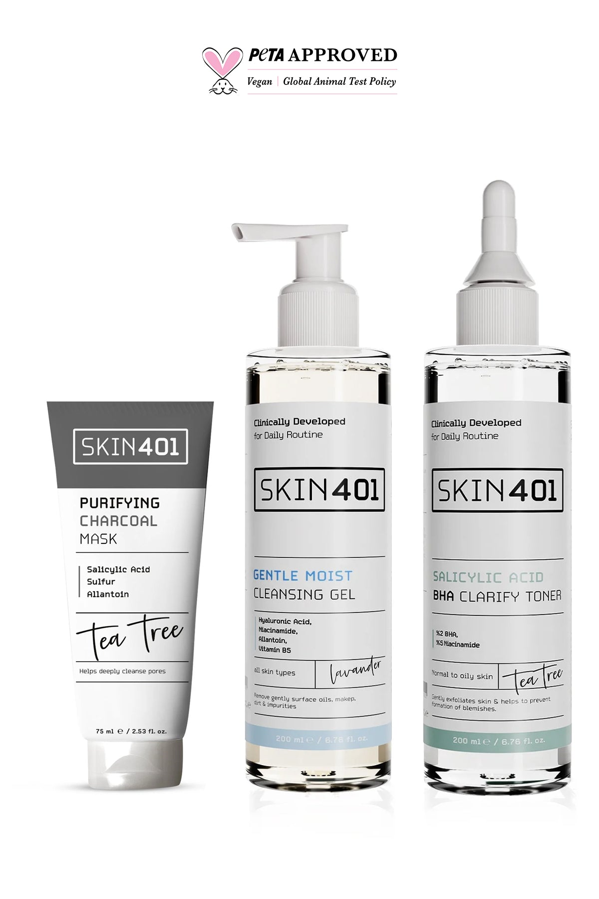 SKIN401 Skin401 Nemlendirici Siyah Nokta ve Gözenek Görünümü Azaltmaya Yardımcı Bakim Rutini