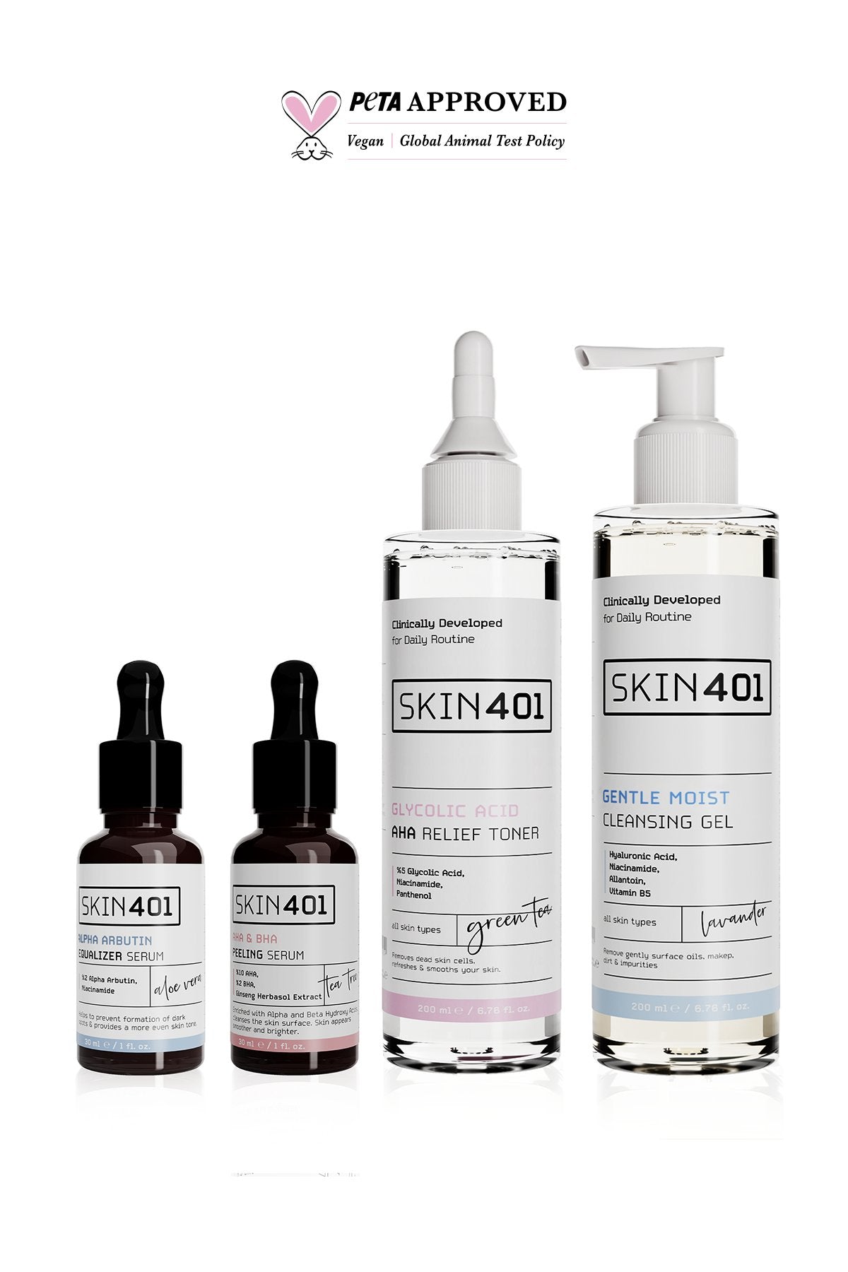SKIN401 Skin401 Temel Bakım Leke Rutini (Tüm Cilt Tipleri)