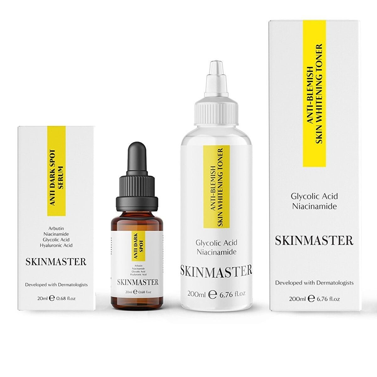 SKINMASTER SkinMaster Koyu Leke Karşıtı Cilt Beyazlatıcı Bakım Seti