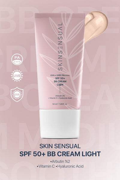 Skinsensual BB Krem Light| 50 Spf Uva/Uvb Pa++++ | Leke Oluşumunu Önlemeye Yardımcı, Aydınlık ve Canlılık