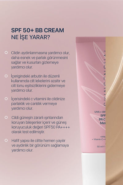 Skinsensual BB Krem Medium | 50 Spf Uva/Uvb Pa++++ Aydınlık ve Canlılık
