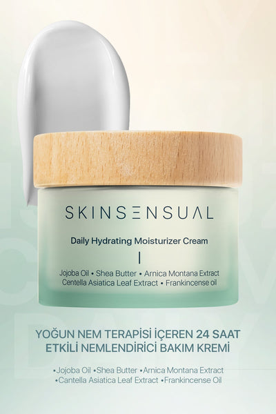 Skinsensual Daily Hydrating Moisturizer Cream Jojoba Oil Shea Butter 24 Saat Etkili Nemlendirici