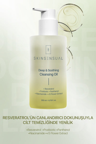 Skinsensual Deep & Soothing Cleansing Oil | Resveratrol’ün Dokunuşuyla Cilt Temizliğinde Yenilik